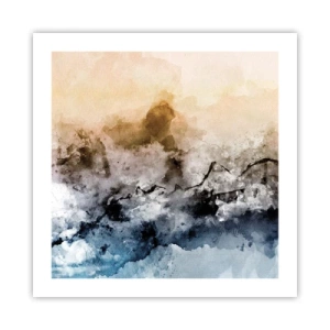 Poster - Immersi in una nuvola di nebbia - 50x50 cm