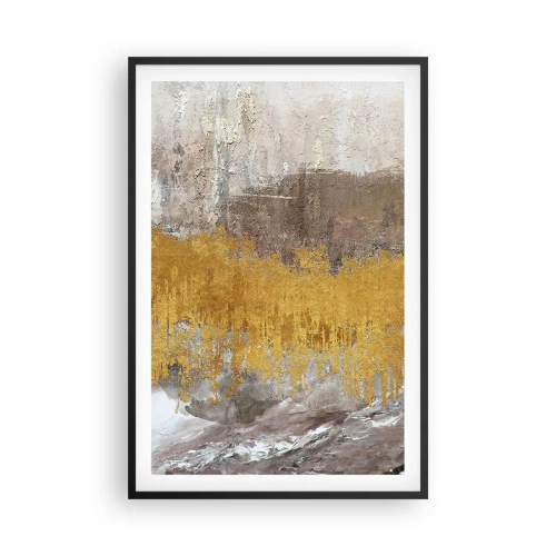 Poster in cornice nera - Soffio dorato - 61x91 cm