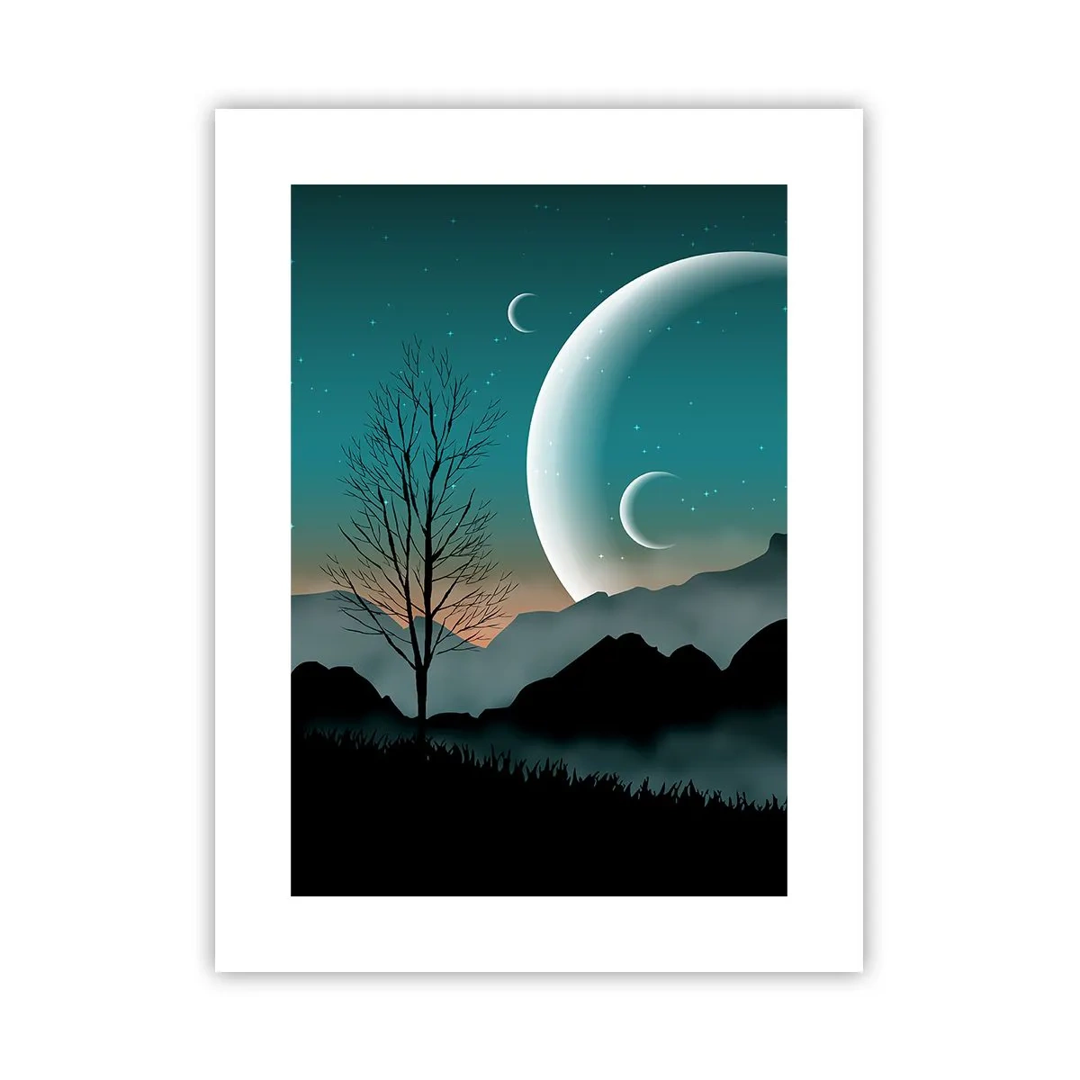 Poster - Il carnevale di una notte stellata - 30x40 cm