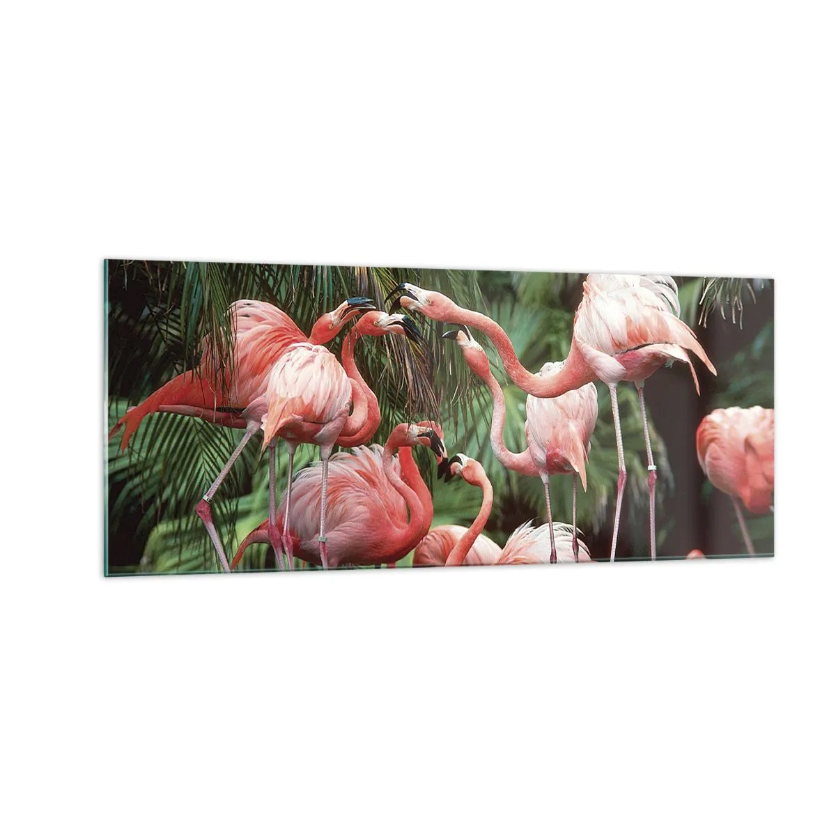 Quadro su vetro - Pettegolezzi pomeridiani - 100x40 cm