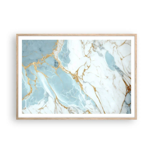 Poster in cornice rovere chiaro - La ricchezza della pietra - 100x70 cm