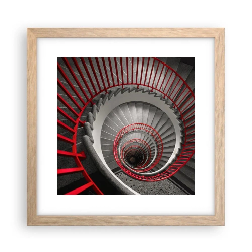 Poster in cornice rovere chiaro - I giochi dell'architettura - 30x30 cm