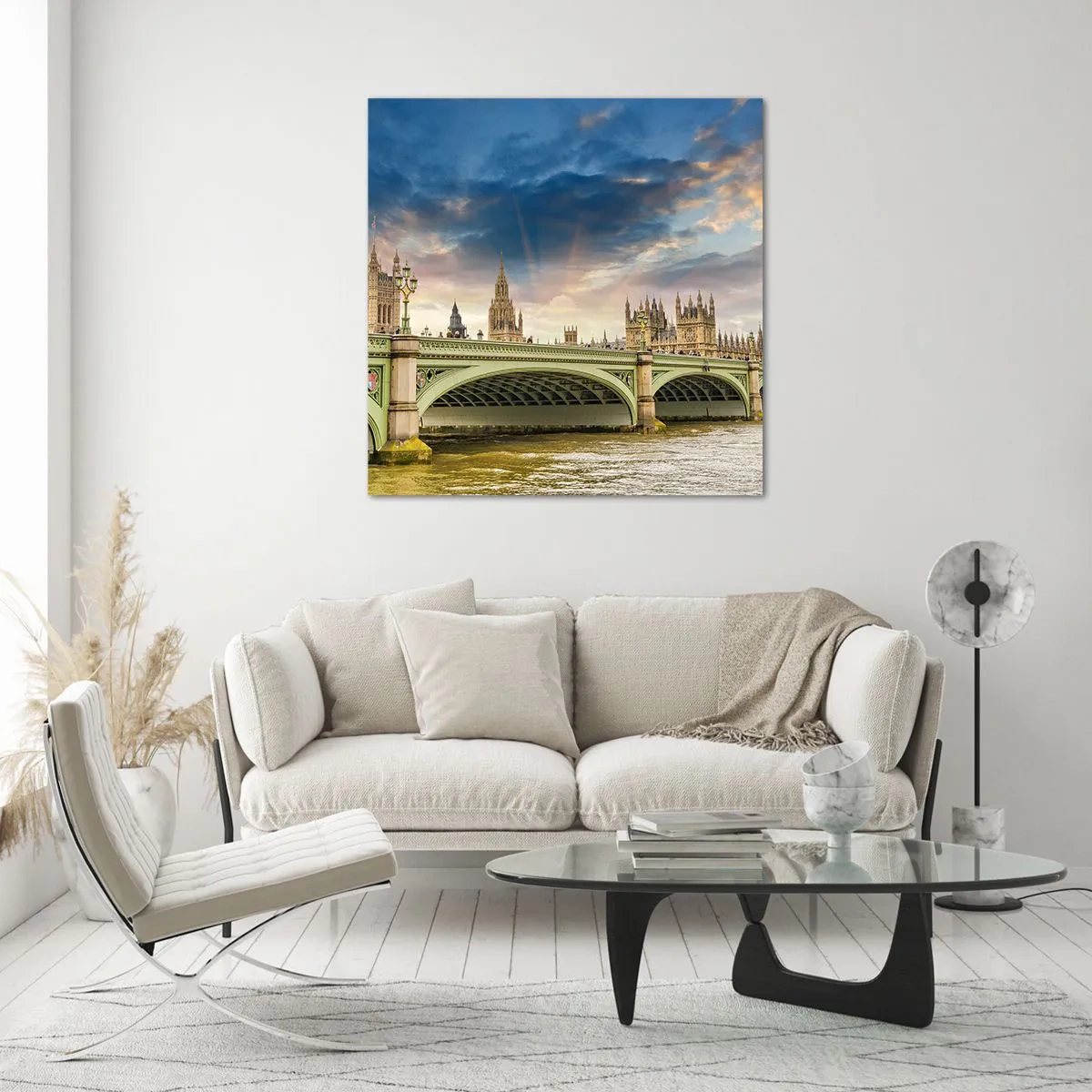 Quadro su vetro - Nell'Impero il tempo si è fermato - 50x50 cm