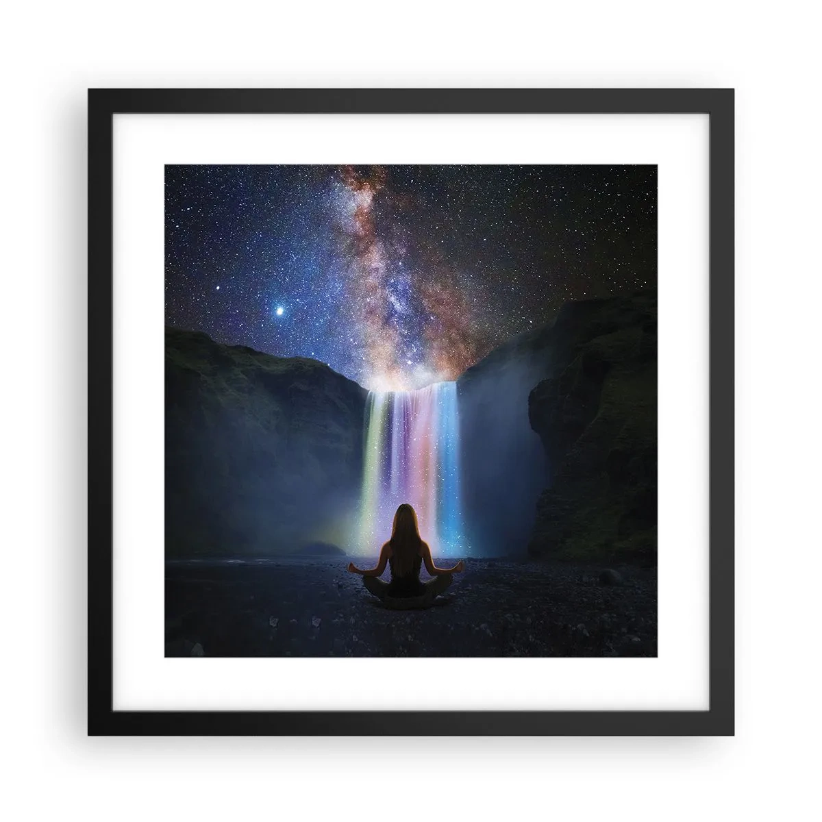 Poster in cornice nera - Armonia assoluta - 40x40 cm