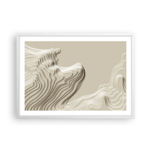 Poster in cornice bianca - La topografia dell'arte - 70x50 cm