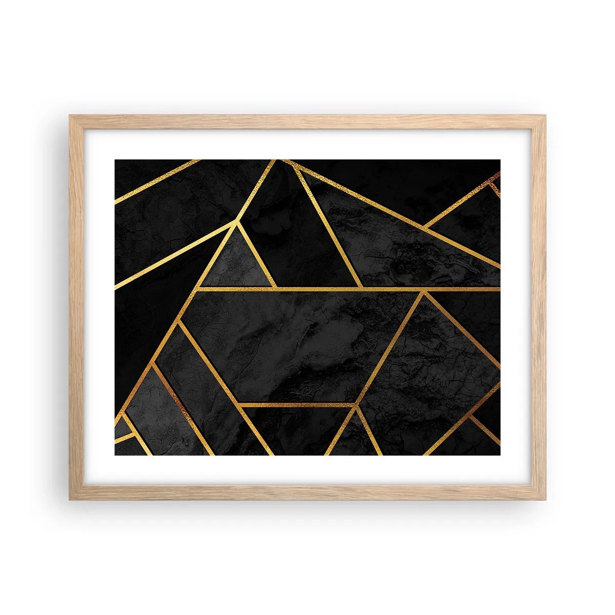 Poster in cornice rovere chiaro - Oscurità e luce - 50x40 cm
