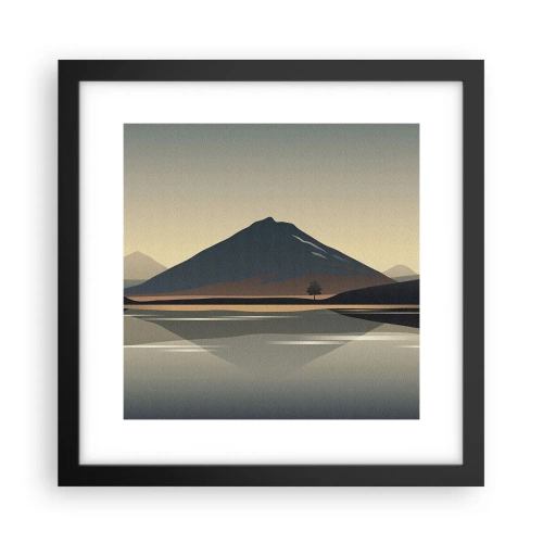 Poster in cornice nera - Immagine speculare - 30x30 cm