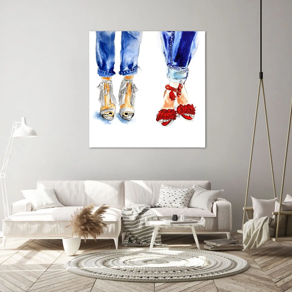 Quadro su tela - Stampe su Tela - Facciamo una passeggiata? - 60x60 cm