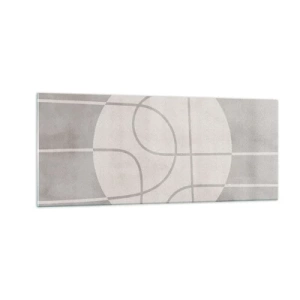 Quadro su vetro - Tondo e dritto - 100x40 cm