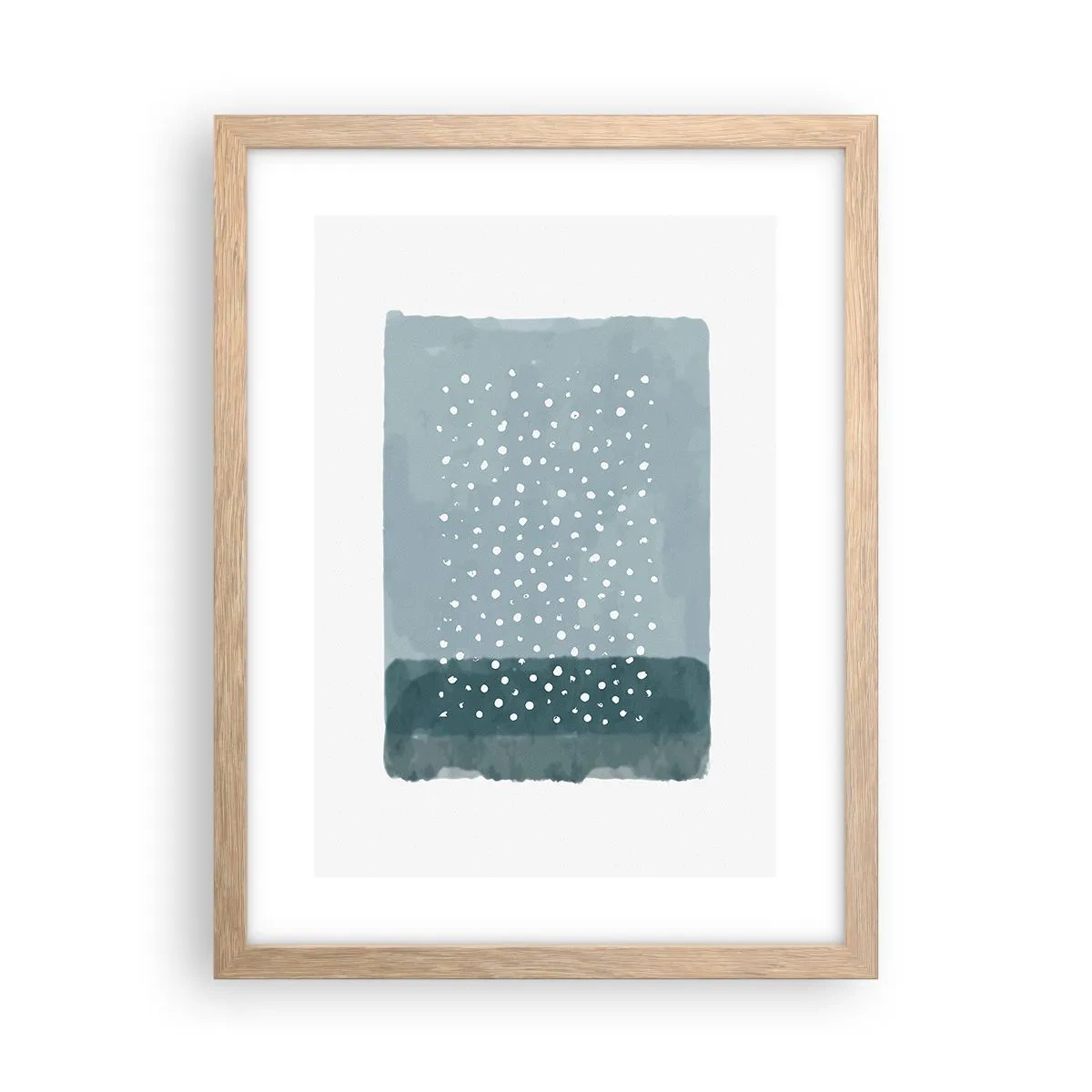 Poster in cornice rovere chiaro - Spuntate nel blu - 30x40 cm