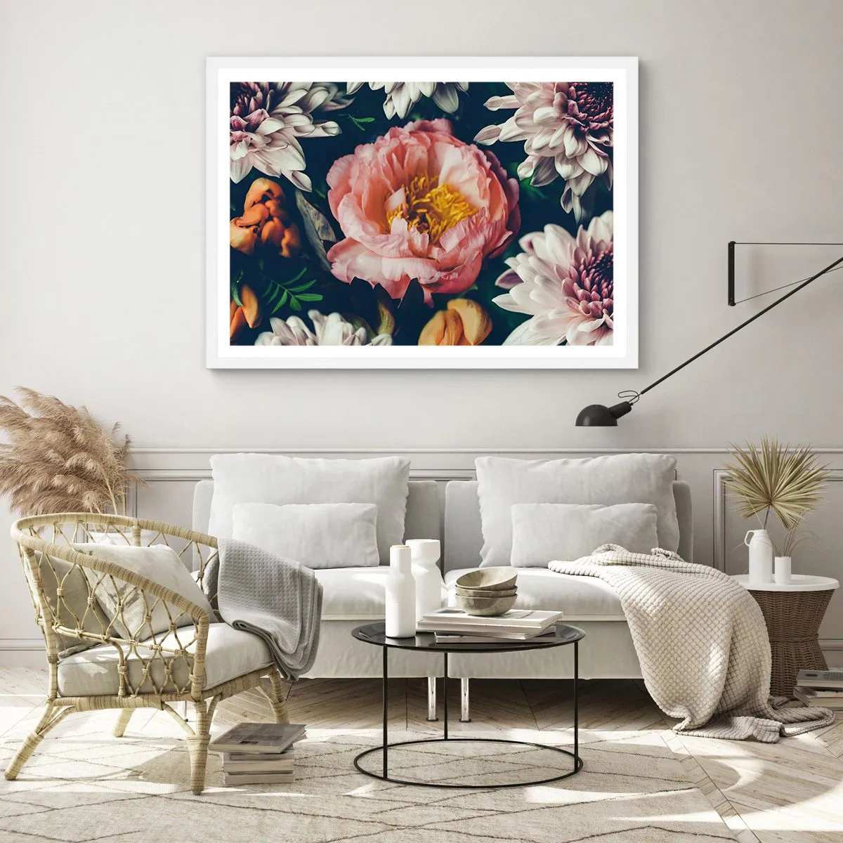 Poster in cornice bianca - Con fasto barocco - 70x50 cm