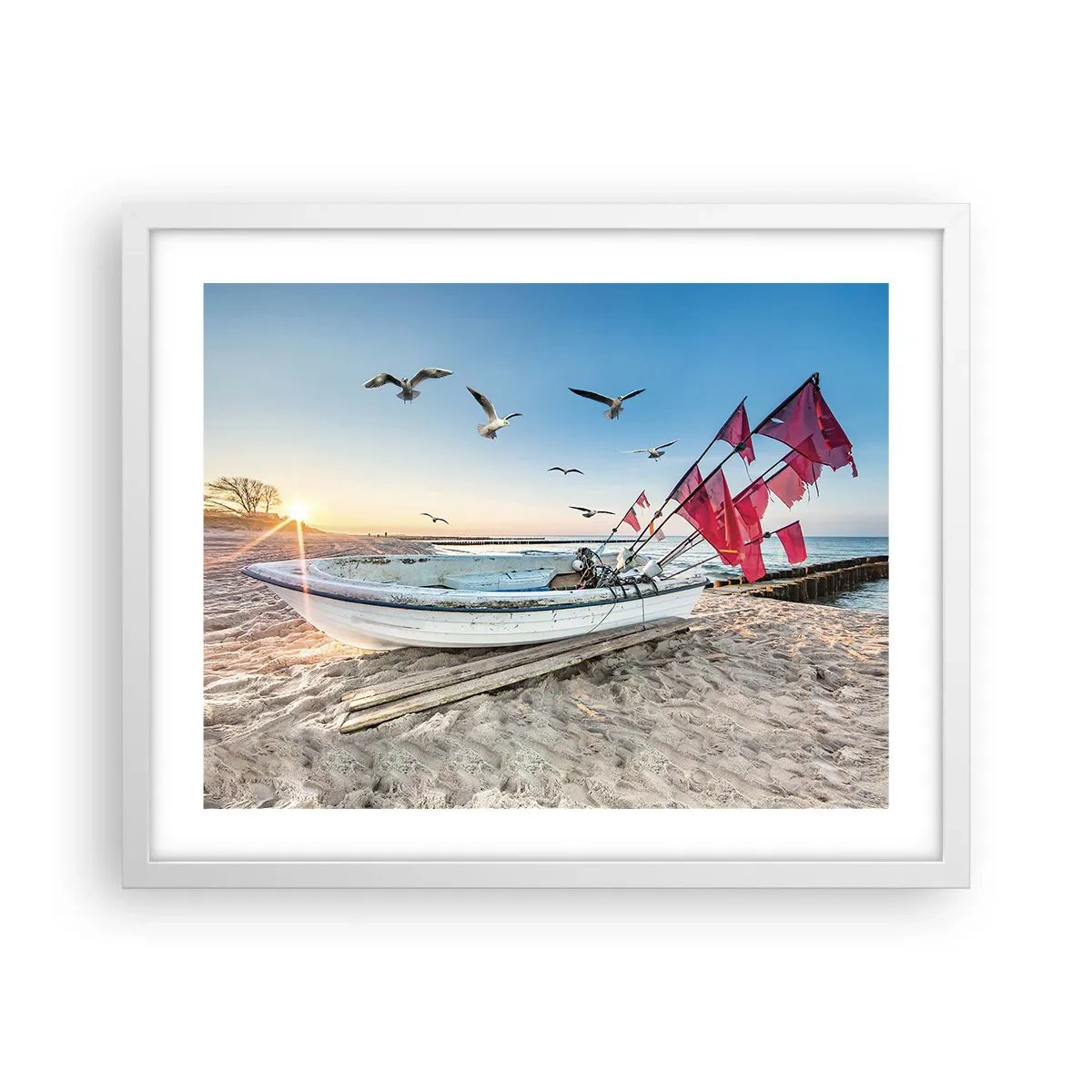 Poster in cornice bianca - Meritato riposo - 50x40 cm