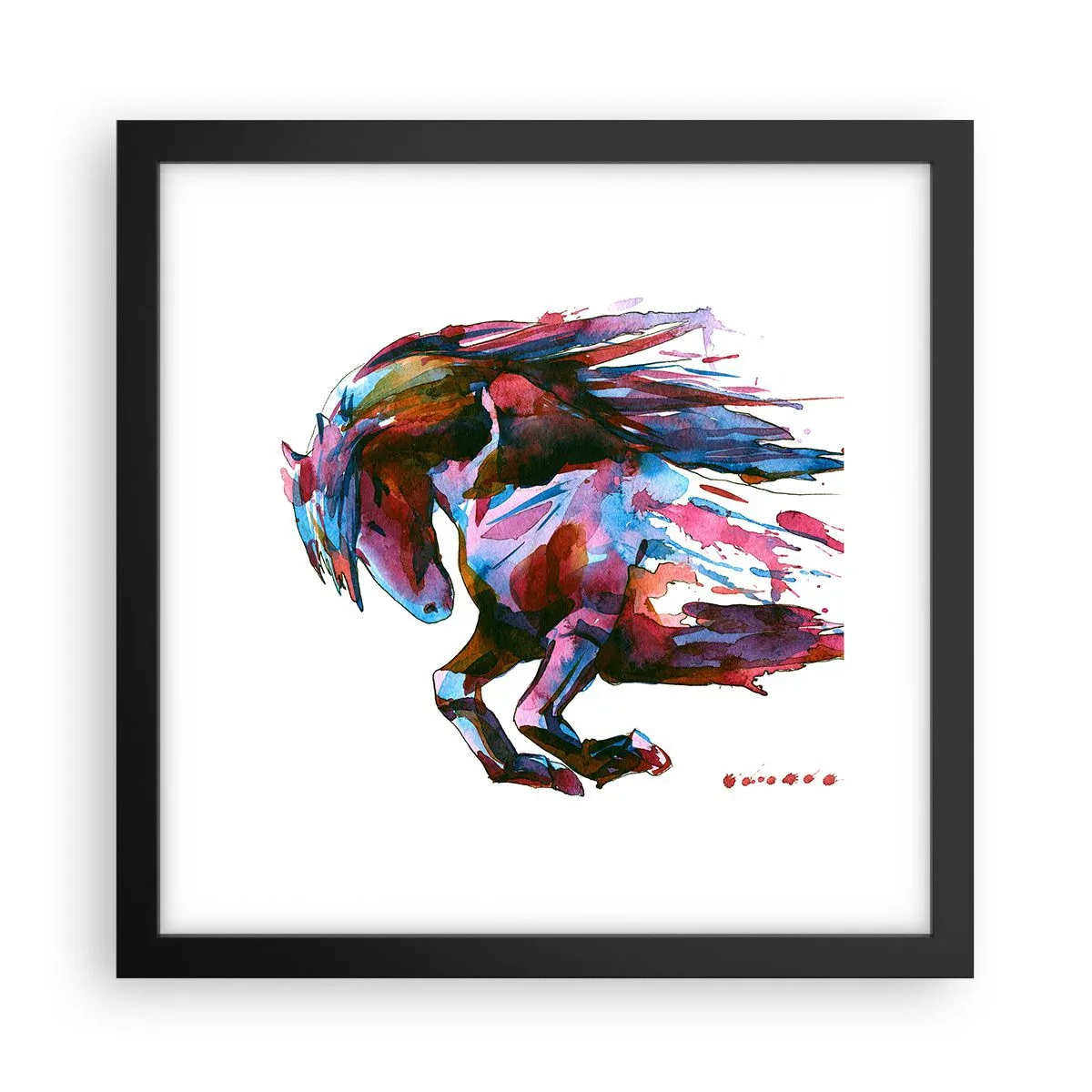 Poster in cornice nera - In estasi - 30x30 cm