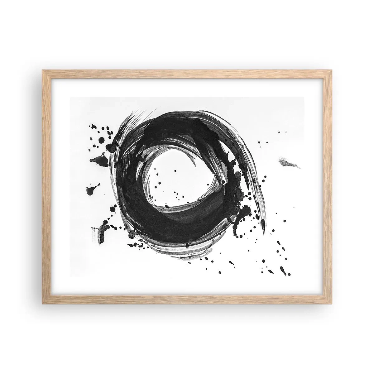 Poster in cornice rovere chiaro - Il vortice della creazione - 50x40 cm