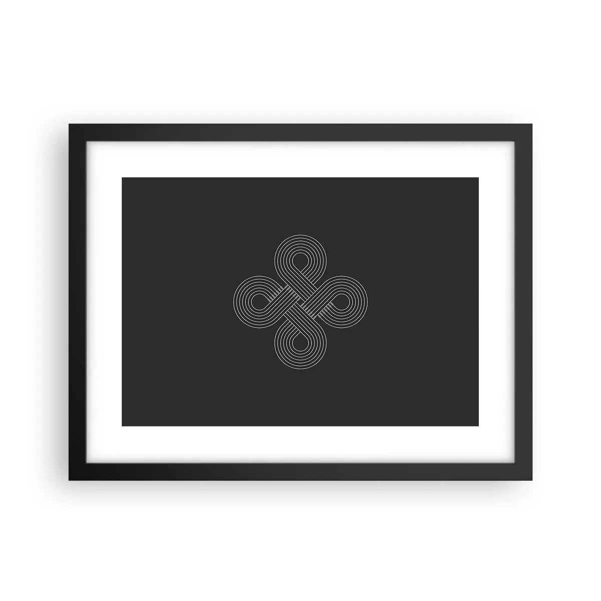 Poster in cornice nera - Nello spirito celtico - 40x30 cm