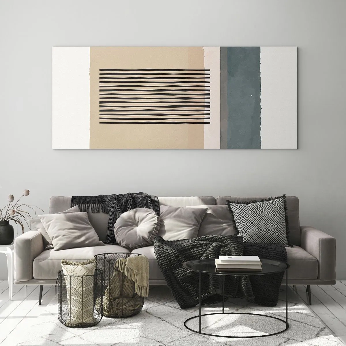 Quadro su vetro - Tutto a posto - 90x30 cm