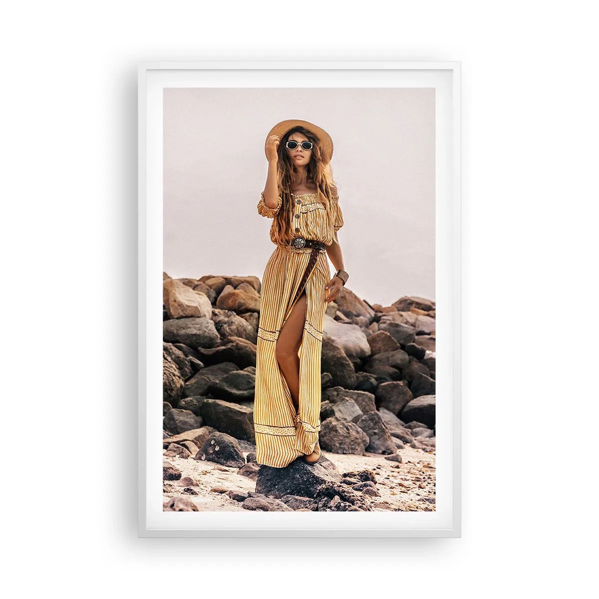 Poster in cornice bianca - La magia delle pietre - 61x91 cm