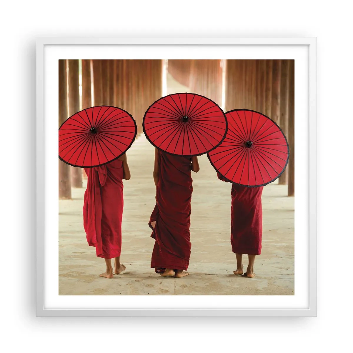 Poster in cornice bianca - In cammino verso la Terra Pura - 60x60 cm