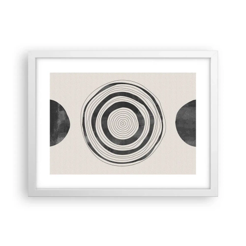 Poster in cornice bianca - Conta ciò che sta in mezzo - 40x30 cm