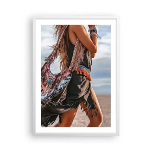Poster in cornice bianca - La donna dello sciamano - 50x70 cm