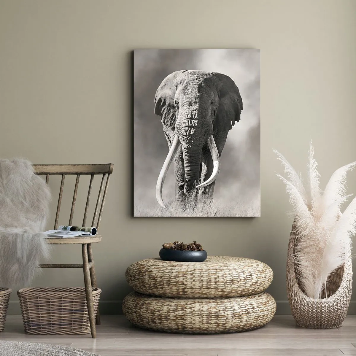 Quadro su tela - Stampe su Tela - Patriarca africano - 65x120 cm
