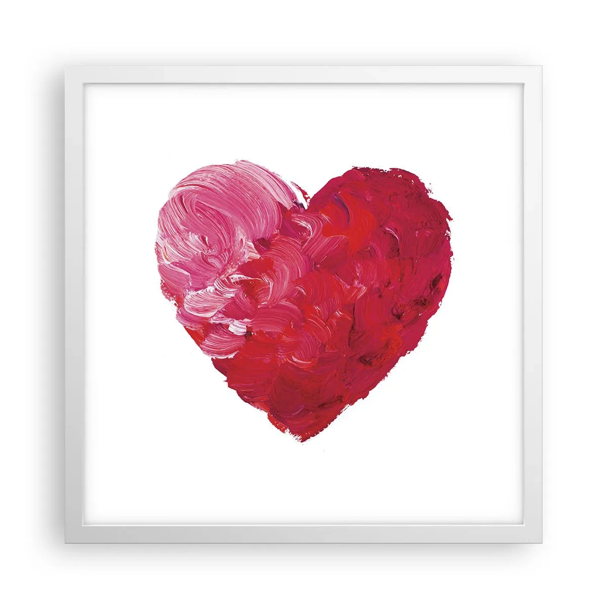 Poster in cornice bianca - All you need is love - 40x40 cm