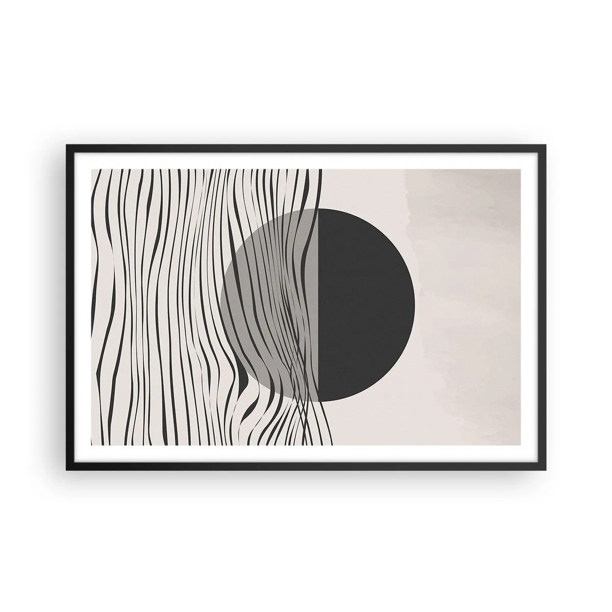 Poster in cornice nera - Composizione a metà - 91x61 cm