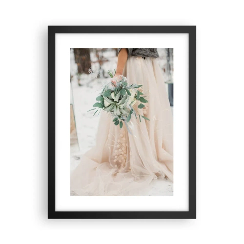 Poster in cornice nera - E vissero felici e contenti - 30x40 cm