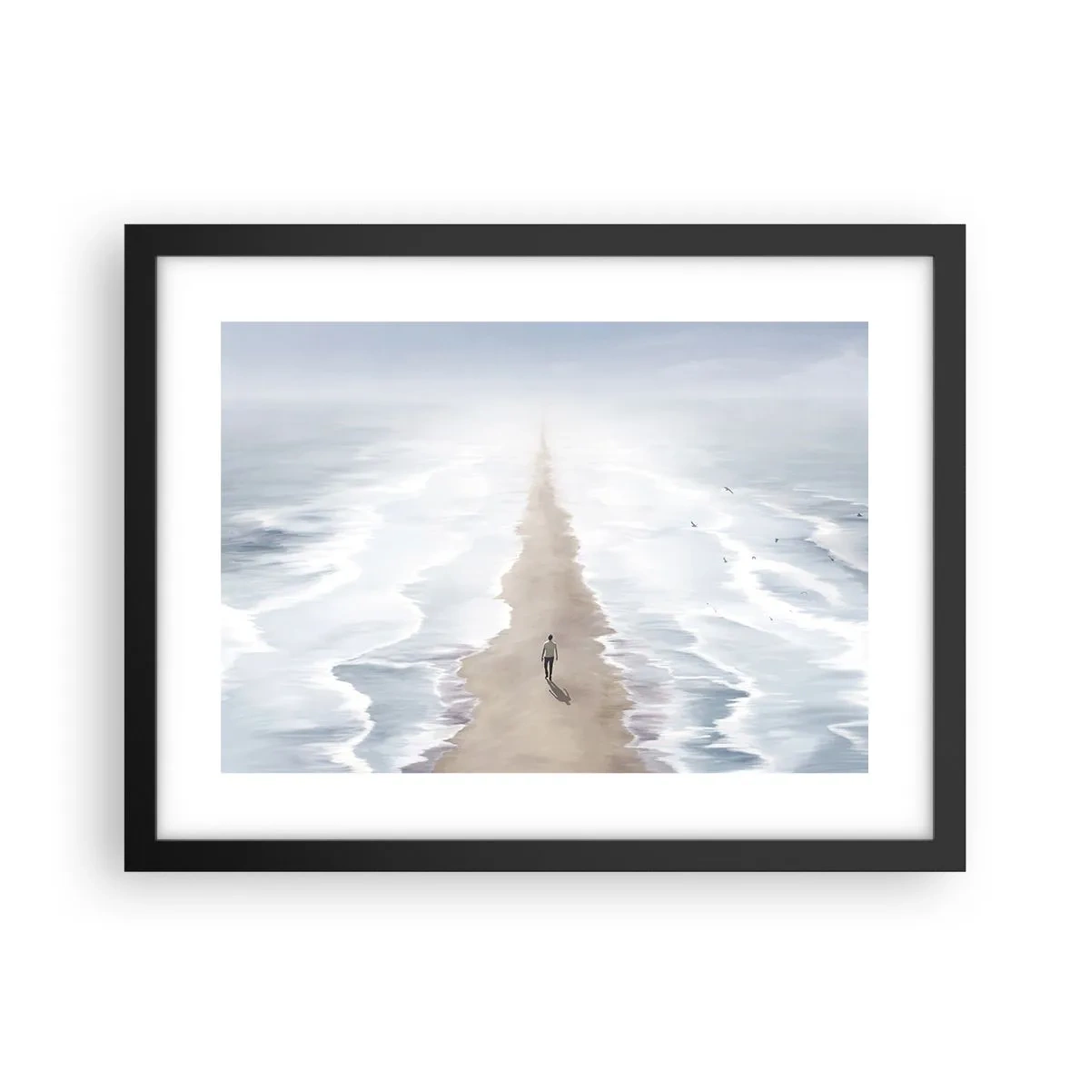 Poster in cornice nera - Un futuro luminoso - 40x30 cm