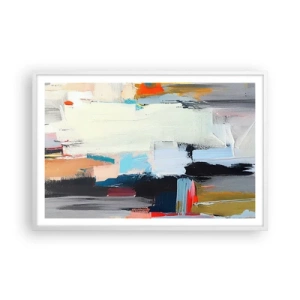 Poster in cornice bianca - C'è una logica? - 91x61 cm