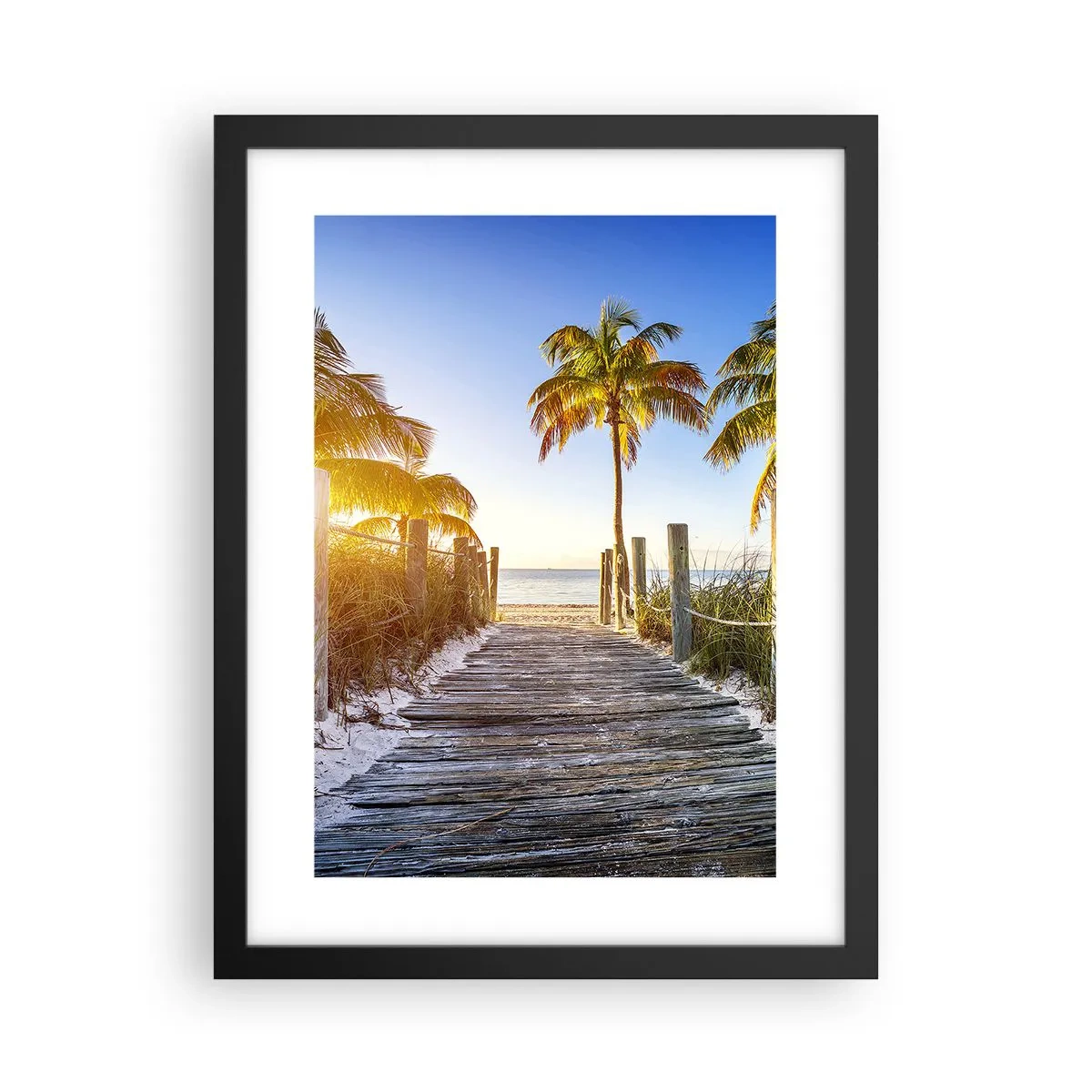 Poster in cornice nera - Dritto in paradiso - 30x40 cm