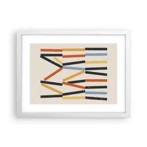 Poster in cornice bianca - Composizione orizzontale - 40x30 cm