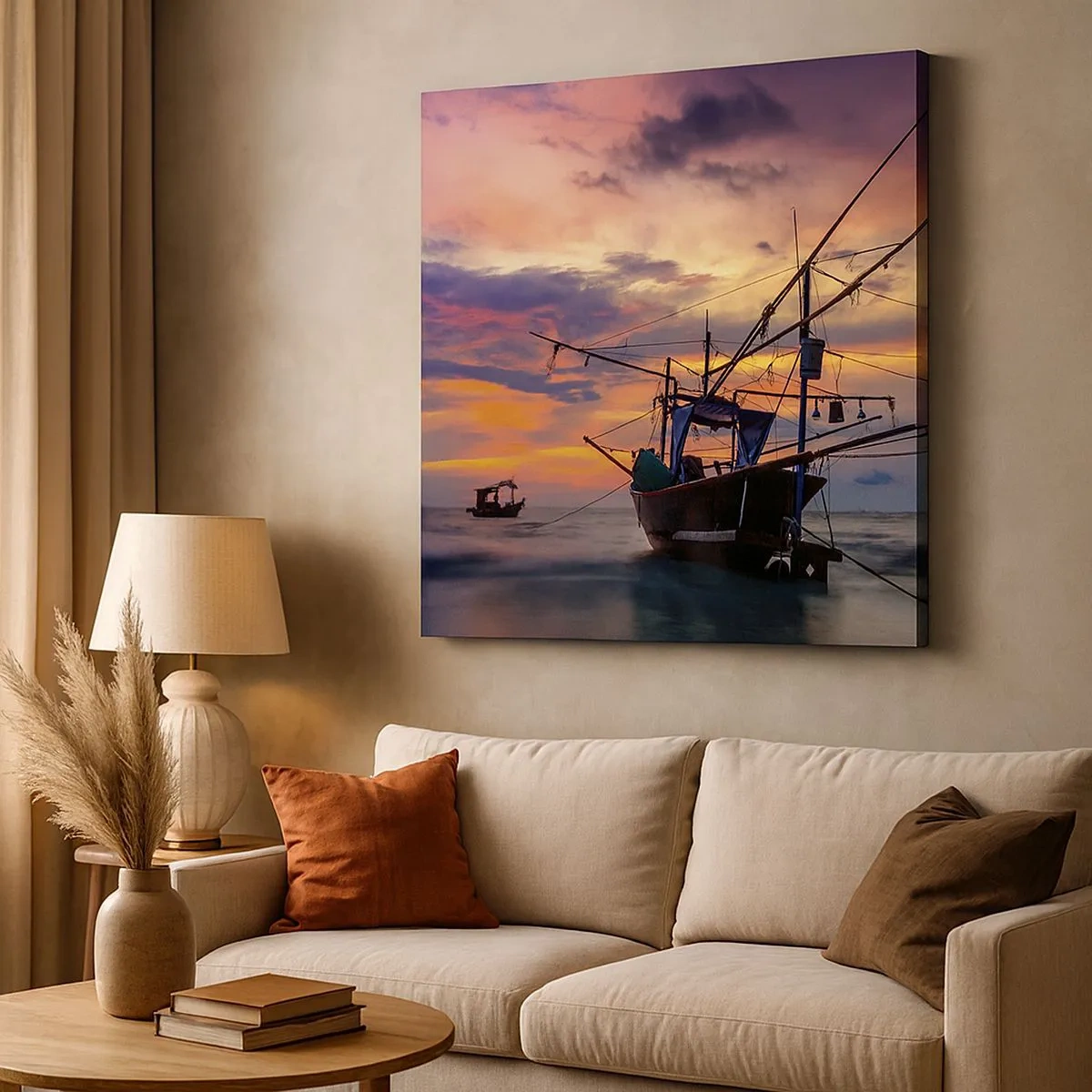 Quadro su tela - Stampe su Tela - Sera esotica - 30x30 cm