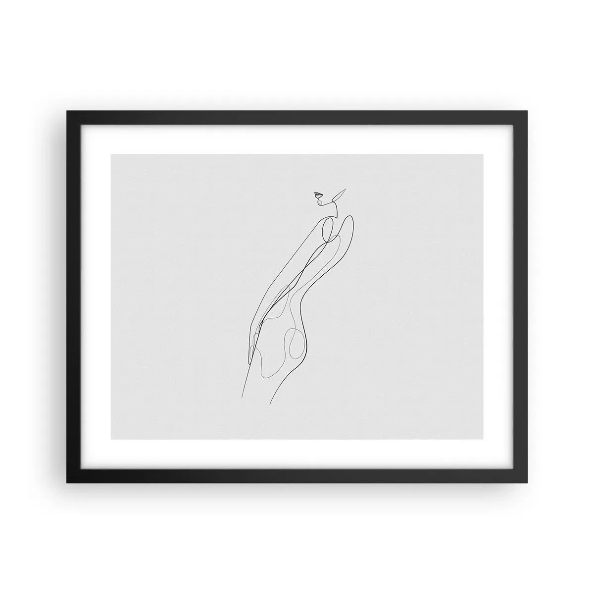 Poster in cornice nera - Appena una promessa - 50x40 cm