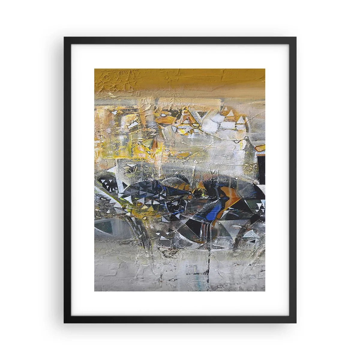 Poster in cornice nera - Tutto andrà bene - 40x50 cm