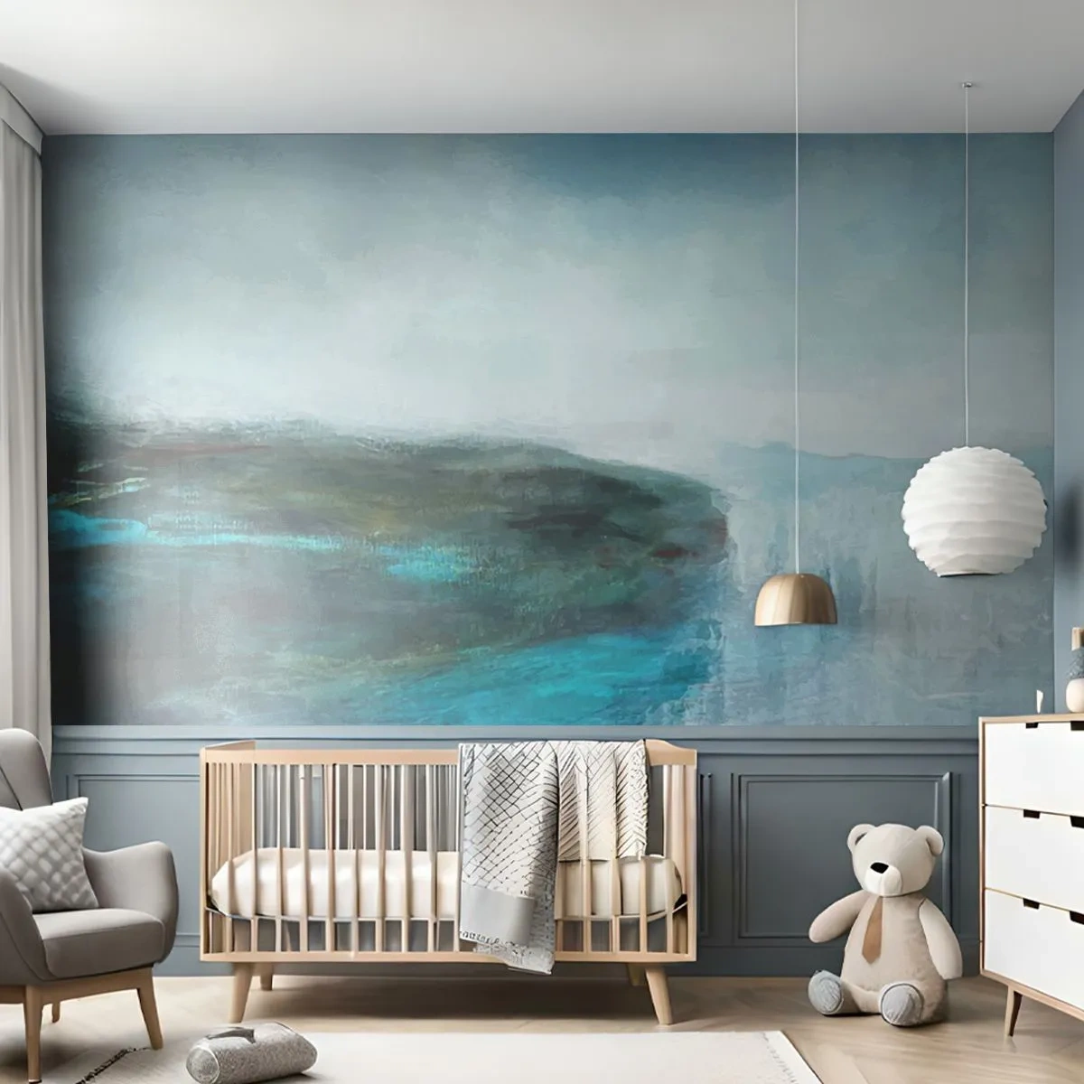 Fotomurali Premium Canvas - Astrazione marittima - Astrazione, Contemporaneo, Mare - 500x350 cm