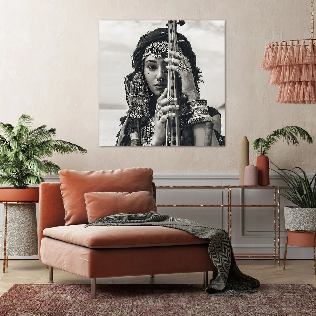 Quadro su tela - Stampe su Tela - La musica dell'oriente - 60x60 cm