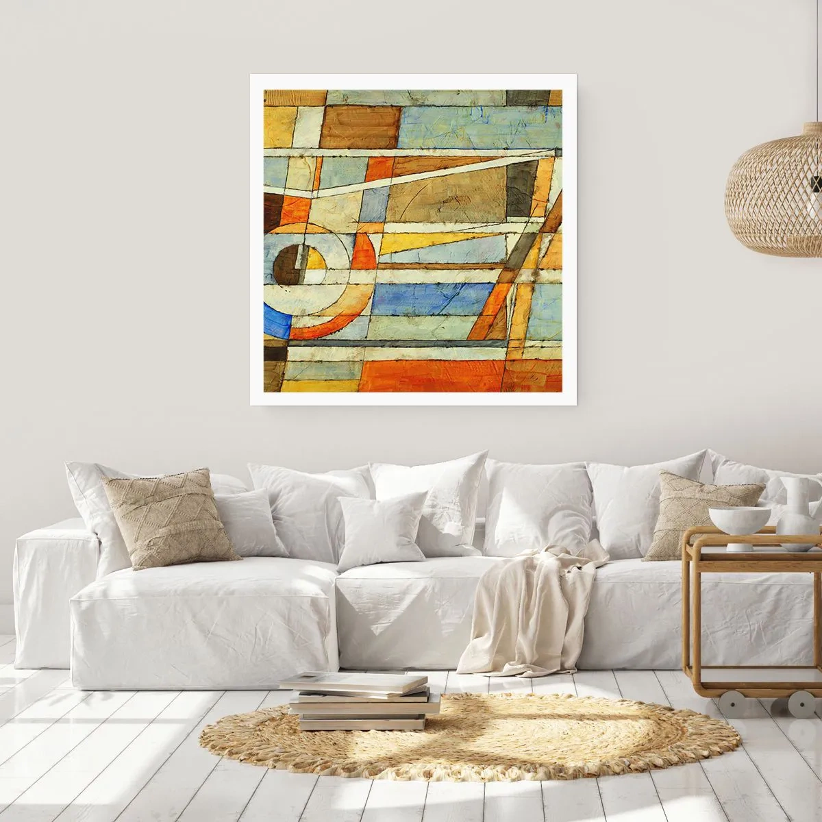 Poster - Cubismo in cantiere - 50x50 cm