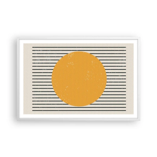 Poster in cornice bianca - La forza della semplicità - 91x61 cm