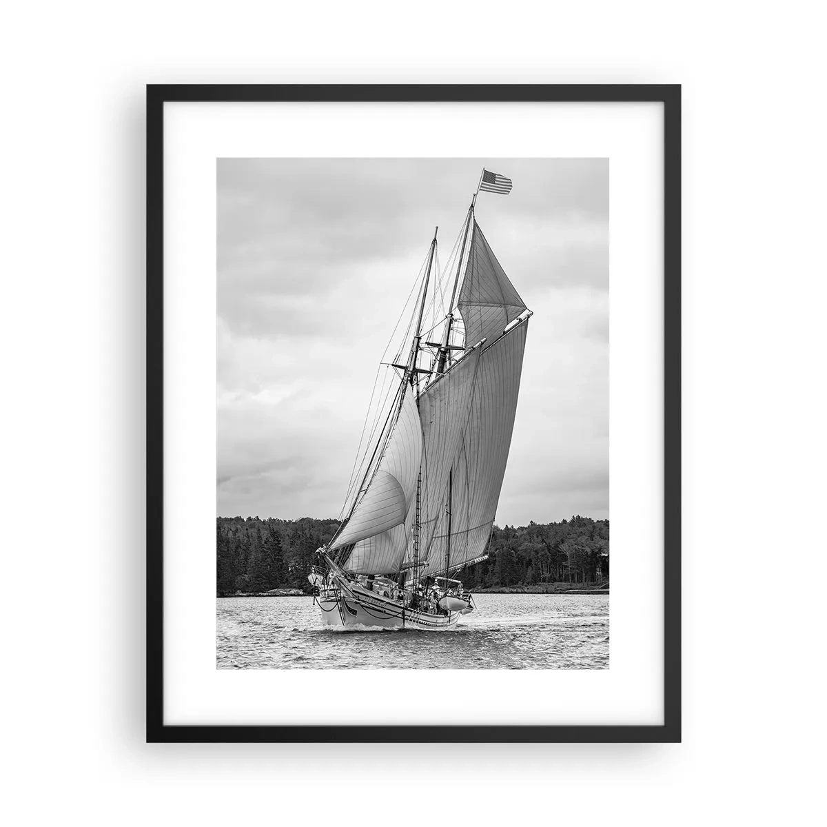 Poster in cornice nera - Sorelle del vento - 40x50 cm