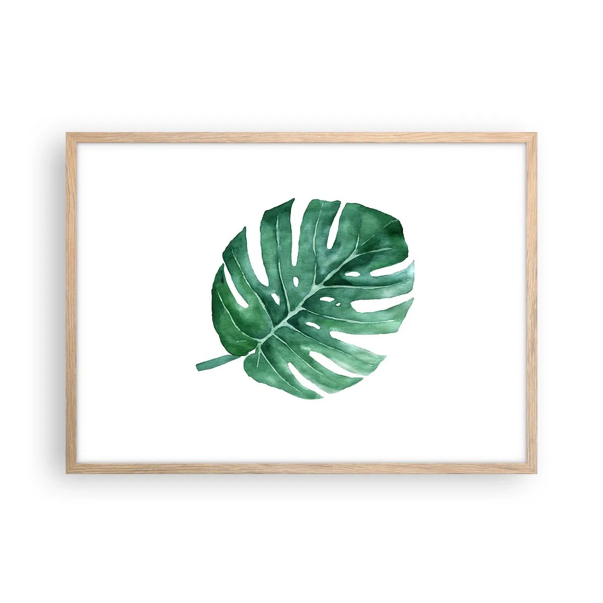 Poster in cornice rovere chiaro - Concetto verde - 70x50 cm