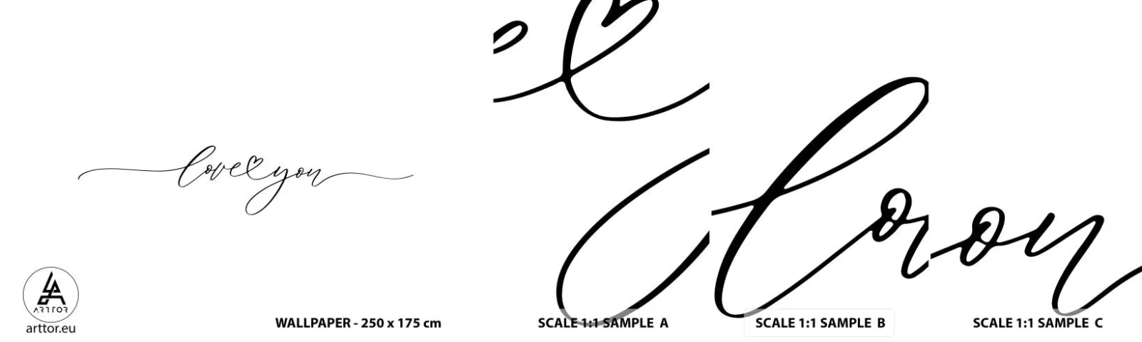 Campione Di Fotomurale Standard Eco - Bianco e nero - Tipografia, Affermazione, Massima - 100x30 cm