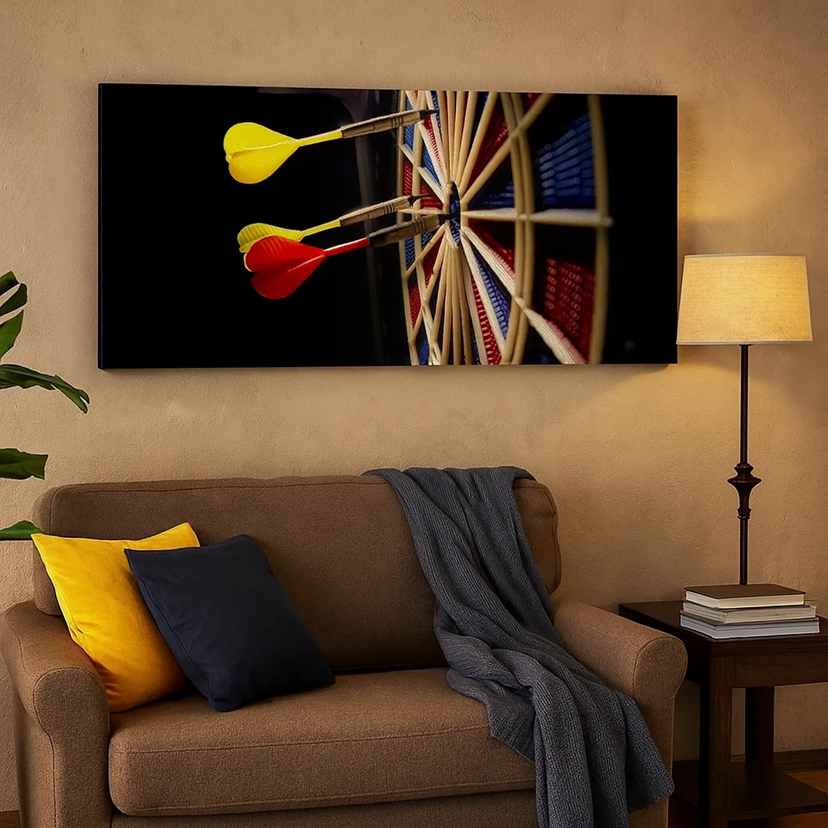 Quadro su tela - Stampe su Tela - Dritto al centro - 30x30 cm