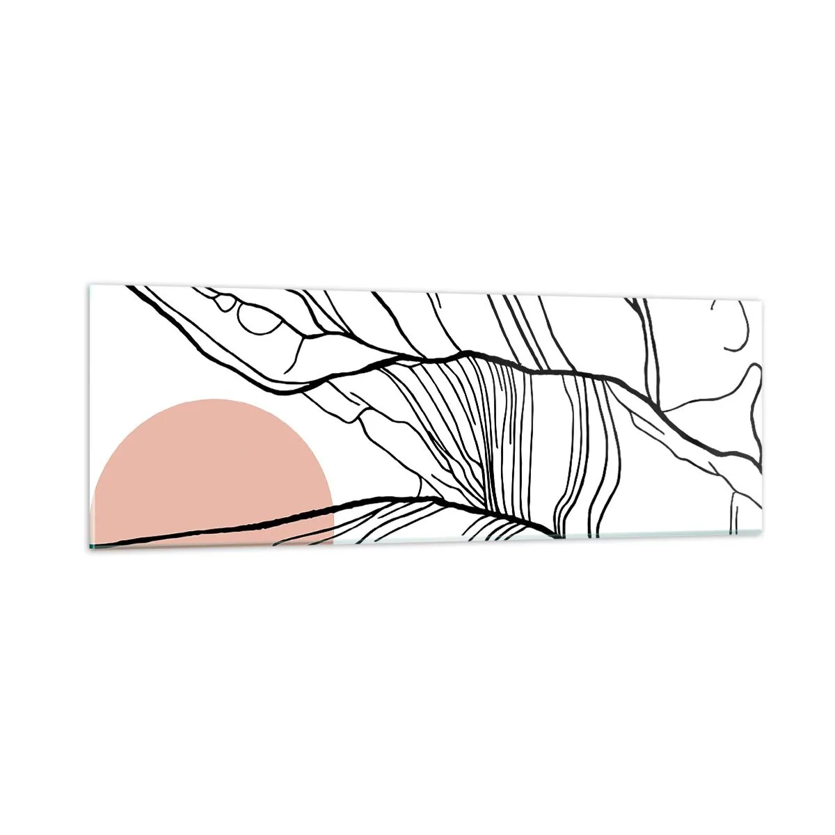 Quadro su vetro - Nella rete dei rami - 90x30 cm