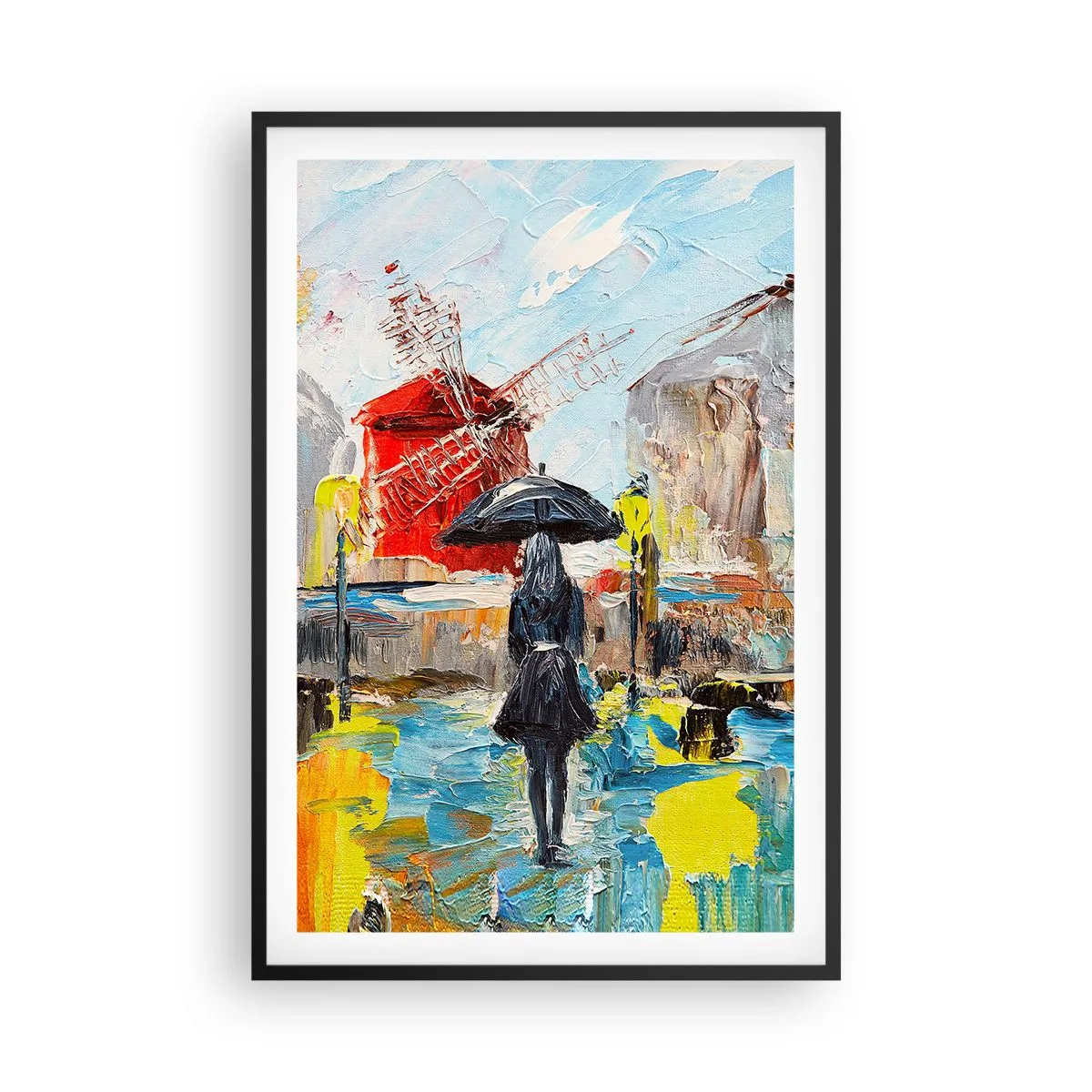 Poster in cornice nera - Leggende di Parigi - 61x91 cm