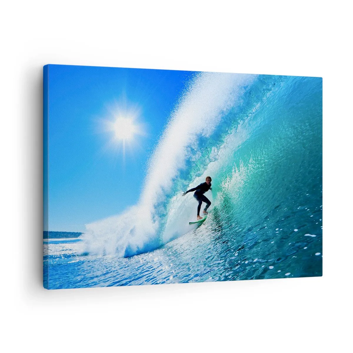 Quadro su tela - Stampe su Tela - Attraverso il grande blu - 70x50 cm