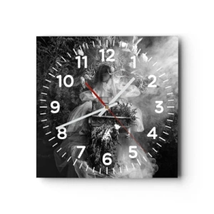 Orologio da parete - Orologio in Vetro - Madre natura stessa - 30x30 cm