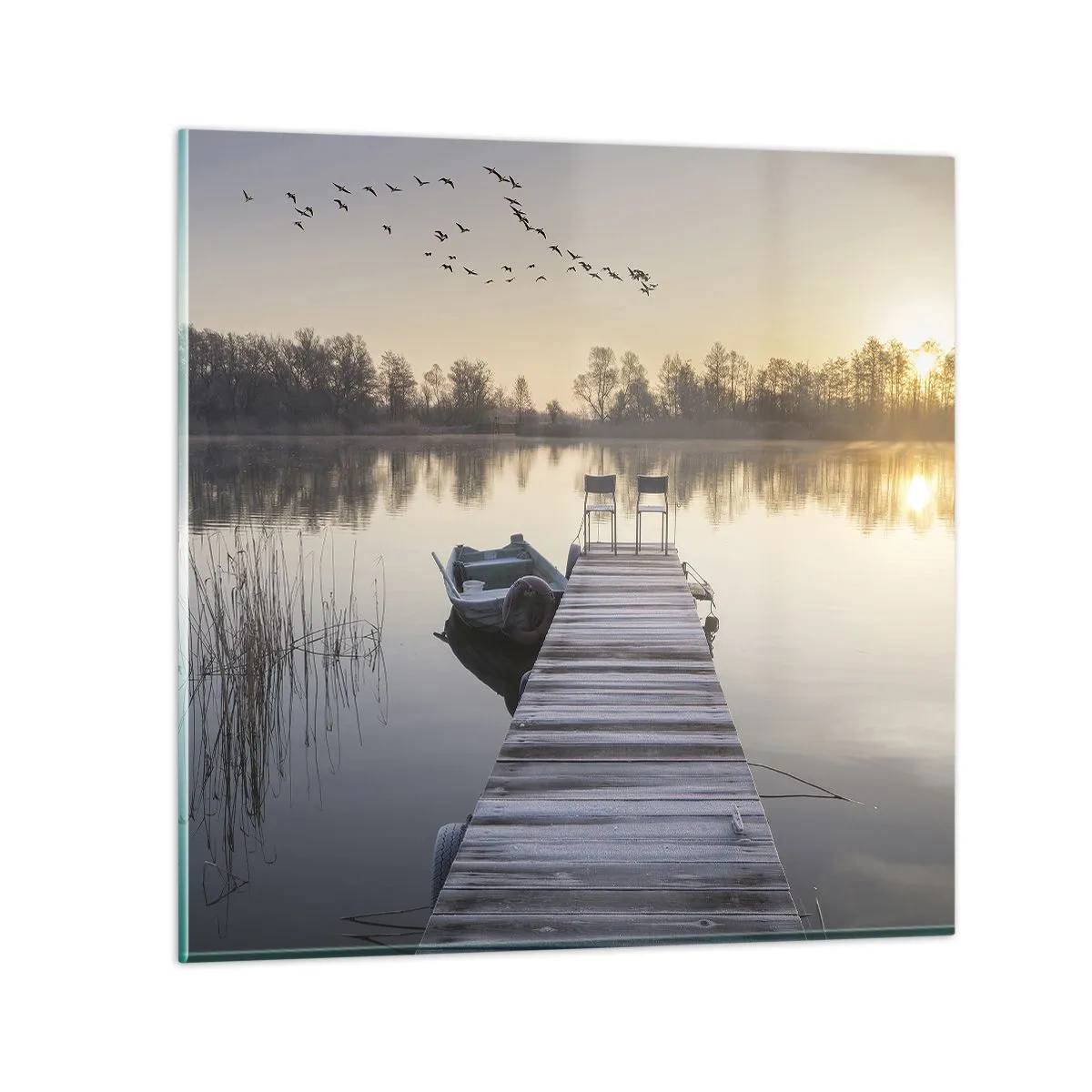 Quadro su vetro - Tornerò un giorno - 60x60 cm