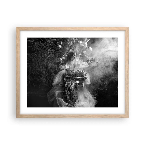 Poster in cornice rovere chiaro - Madre natura stessa - 50x40 cm