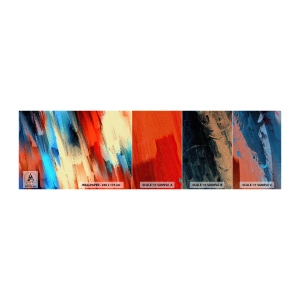 Campione di Fotomurale Premium Sand - Cascata di colori - Astrazione, Pezzo, Modello moderno - 100x30 cm